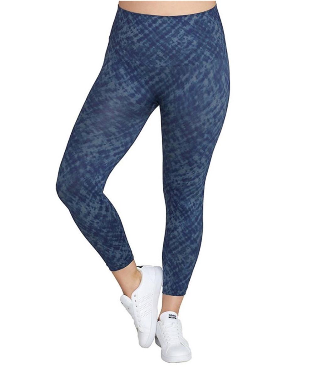 SPANX Cropped Look at Me Now Legging in Indigo Watercolor NWT Size Women's 1X